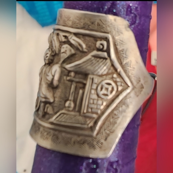 Original Late Ching Period Antique Chinese Silver Ring - Picture 3 of 4